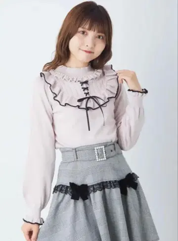 익명 배송 앙크루즈 요크 프릴 스핀들 니트