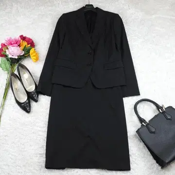 Y9479 꼼사데모드 블랙 포멀 스커트 수트 셋업