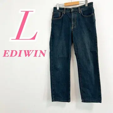 EDWIN 에드윈 블루 데님 팬츠 L 캐주얼 청바지