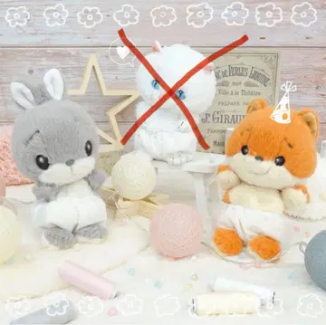[단종] 큐트 컬렉션 포메라니안 그레이 토끼 봉제 인형 2개