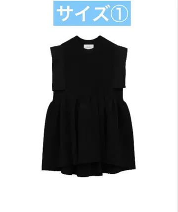 SQUARE SLEEVE GATHER KNIT TOPS 클라네 clane