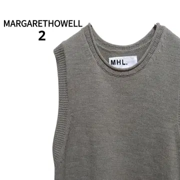 MARGARETHOWELL 마가렛호웰 니트 베스트 모 100%