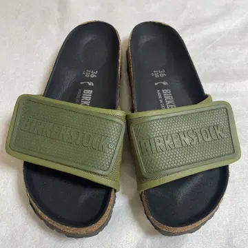 새상품급 BIRKENSTOCK 경량 샌들 카키 36