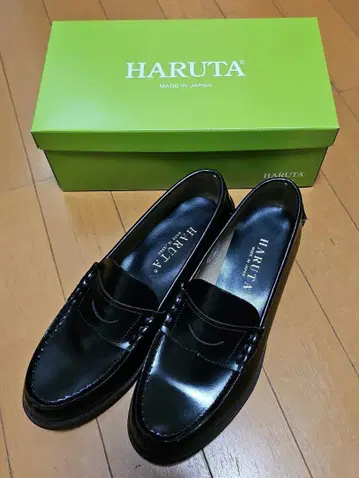 HARUTA 여성용 로퍼 304 블랙 25cm 2E