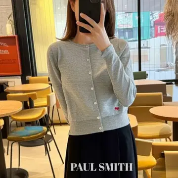 [새상품급] Paul Smith 울 가디건 체리 자수 그레이 M 사이즈