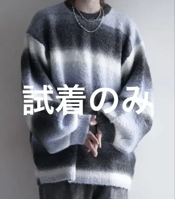[ cussil/쿠실 ] 니트 와이드 벌룬 슬리브 루즈 스웨터 M