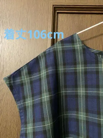 원피스 앗파빠 타탄 체크 L 기장 106cm