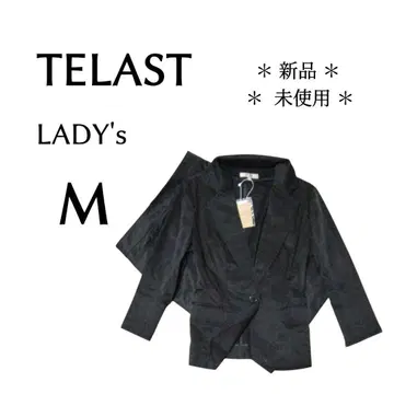 새상품 여성용 M 사이즈 TELAST 올 시즌 스커트 수트 블랙 컬러