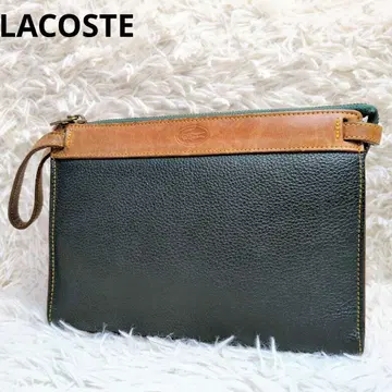 LACOSTE 라코스테 세컨드백 클러치백 가죽 그린