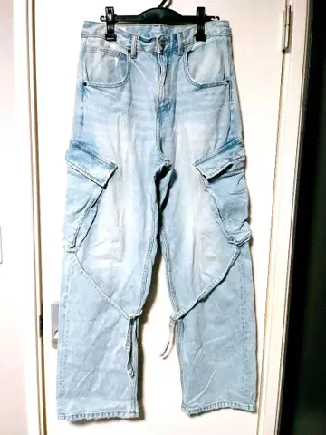 ZARA 라이트 블루 카고 데님 30