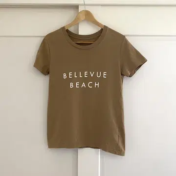 UPPER HIGHTS 프린트 TEE 카멜 DEUXIEME 새상품급