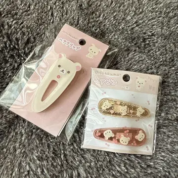 코리락쿠마 헤어 클립 묶음 판매 미사용 새상품