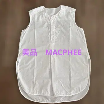 미품 MACPHEE 코튼 슬리브리스