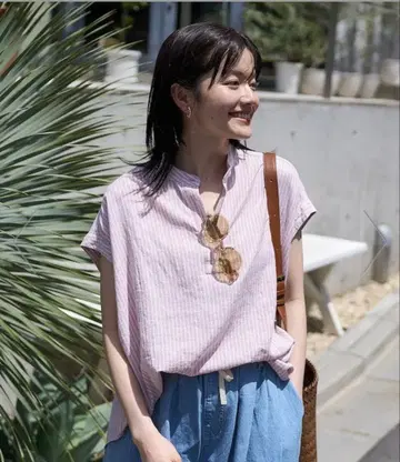 스토어 린넨 블렌드 스키퍼 블라우스 택 포함 새상품