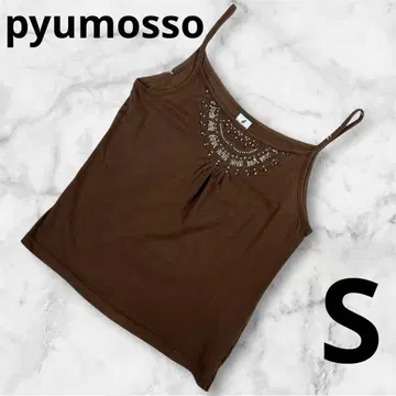 [ pyumosso ] 여성용 탱크탑 S 브라운