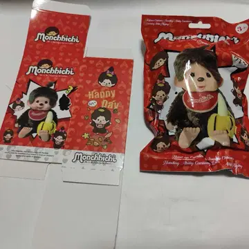 몬치치 Monchhichi 봉제 인형 해피 디자인 약 15cm