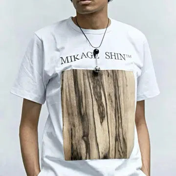 MIKAGE SHIN REAL WOOD VEGAN T-SHIRT