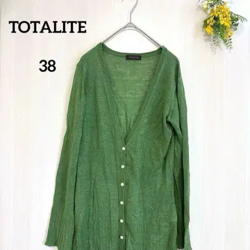 [토탈리테] TOTALITE 린넨 100% 가디건 겉옷 그린 38