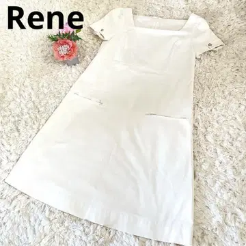Rene 르네 원피스 반팔 까멜리아 화이트 36