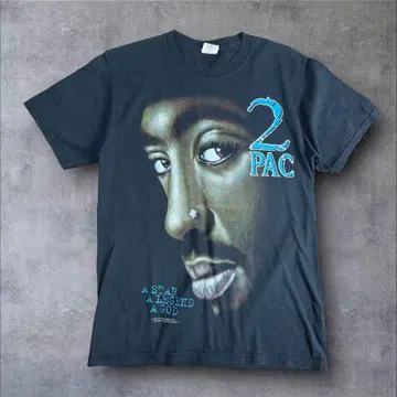 90년대 빈티지 2PAC 양면 프린트 랩 티셔츠 JERZEES