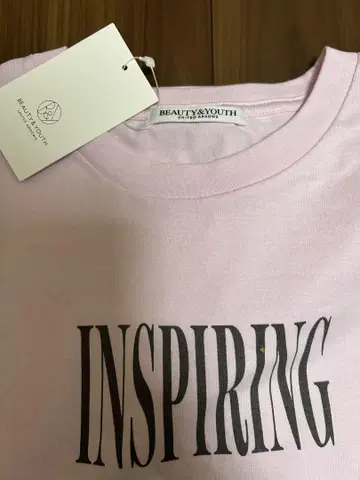 미사용 새상품 BEAUTY&YOUTH INSPIRING 반팔 티셔츠