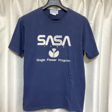 SASSAFRAS 사사프라스 티셔츠 L 사이즈 네이비