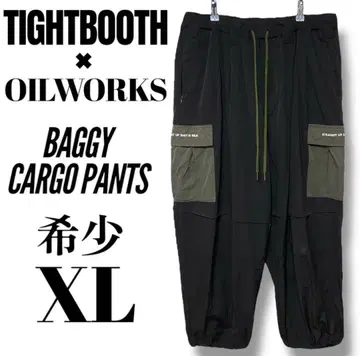 TIGHTBOOTH x OILWORKS 배기 카고 팬츠