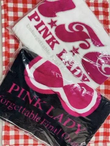 초레어 새상품 핑크 레이디 파일 투어 타월 콘서트 굿즈 희귀