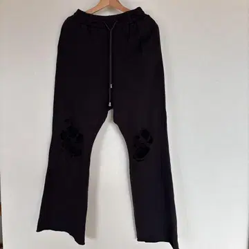 el conductorH 24ss 데미지 가공 스웨트 팬츠