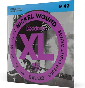 D'Addario EXL120 9-42 일렉 기타 줄 10팩