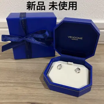 새상품 미사용 반돔 아오야마 10K 큐빅 지르코니아 귀걸이