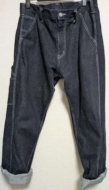 니폰 이즘 다크 네이비 카고 팬츠 허리, 약 89cm