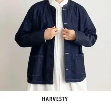 HARVESTY / 하베스티 아틀리에 자켓 1 네이비 데님