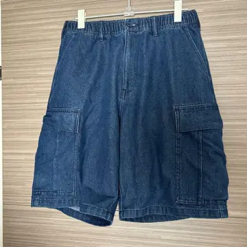 WORKMAN COLORS 데님 카고 숏팬츠