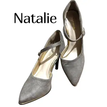 [새상품급] Natalie 그레이 앵클 스트랩 하이힐 24cm