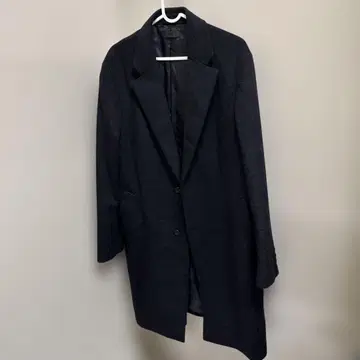 유니클로 UNIQLO 울 캐시미어 체스터 코트 블랙 M 사이즈
