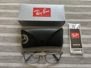 Ray-Ban 그레이 프레임 안경 세트