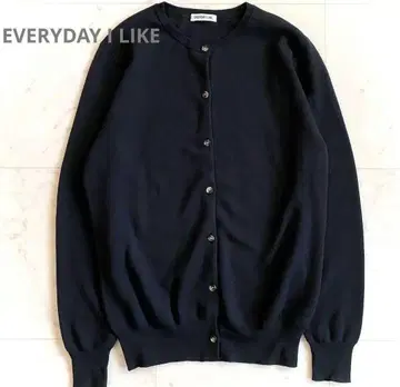 EVERYDAY I LIKE 크루넥 가디건 캐시미어 혼방