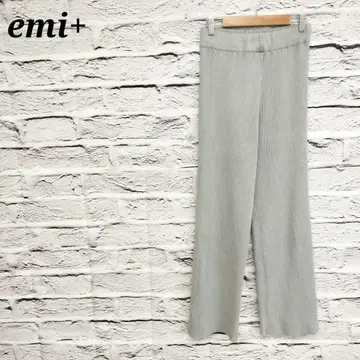 R4423 에미+ 리브 니트 이지 팬츠 그레이