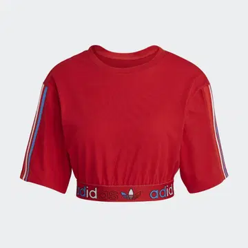 adidas originals/아디다스 트리코롤 크롭 T셔츠