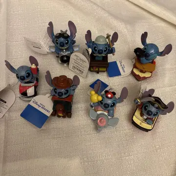 스티치 피규어 7대 세트 도쿄 디즈니 리조트 풀백카