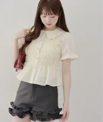 olive des olive 셔링 카라 BL