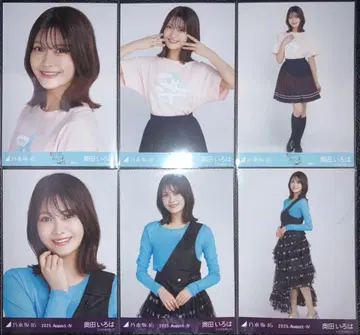노기자카46 오쿠다 이로하 브로마이드 2컴프 카가와 T셔츠 비대칭