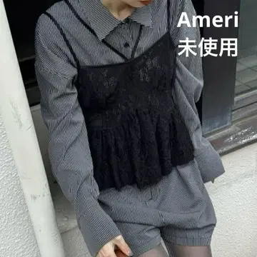 미사용 Ameri STRIPE SHIRT ROMPERS 인기 상품 완판