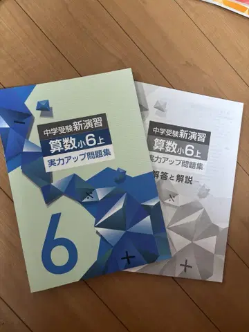 중학 수험 신연습 산수 초6 상 실력 업 문제집