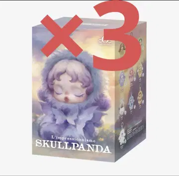 SKULLPANDA L 임프레셔니즘 봉제 인형 3피스