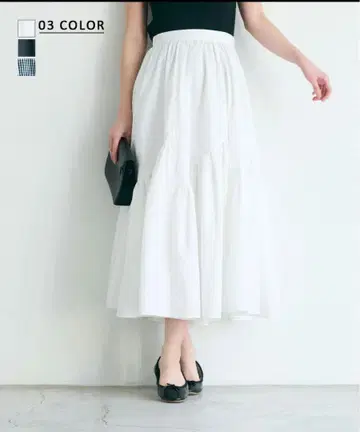 HARUKA DESIGN 개더 절개 스커트 BASEMENTonline