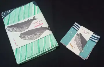 고래 디자인 보자기 세트 (대, 소)