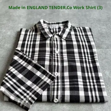 [ 새상품급 ] 잉글랜드제 TENDER.Co 박스 핏 워크 셔츠 3