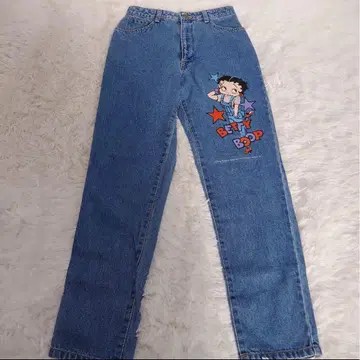 일본제 BETTYBOOP 베티 붑 데님 팬츠 90년대
